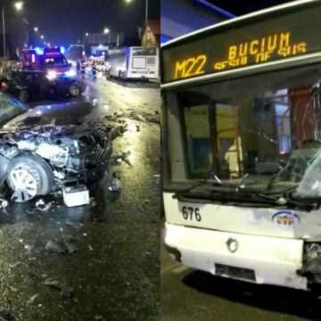 62427667-1 Accident rutier în Floreşti, județul Cluj: trei adulți și un minor primesc îngrijiri medicale