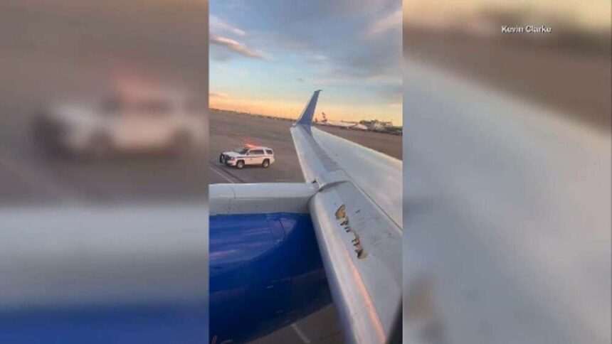 62427698 Un pilot a aterizat de urgență după ce aripa avionului s-a rupt în timpul zborului