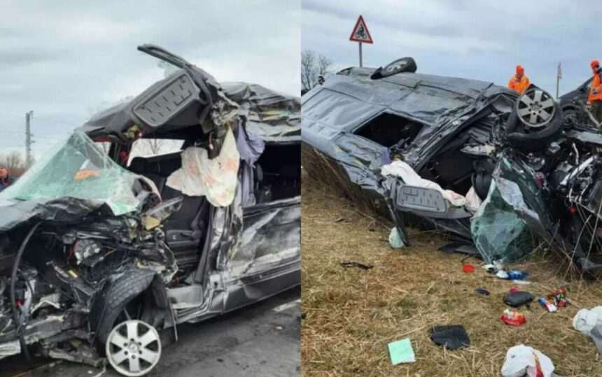 img-137 Tragedie la doar câțiva kilometri de Vama Borș, între două microbuze. Un șofer român și-a pierdut viața