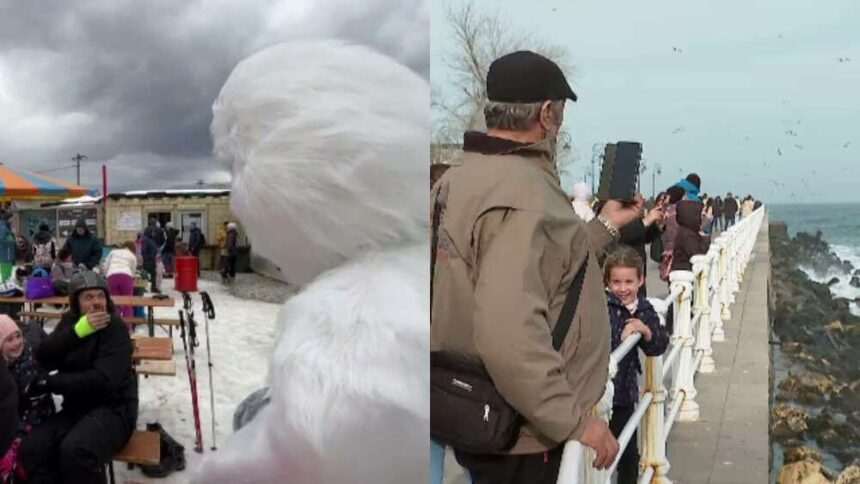 img-177 Zăpadă pe pârtii și soare pe faleza din Constanța. Cum și-au petrecut turiștii weekendul