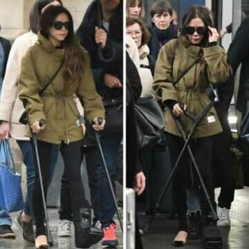 Victoria Beckham surprinsă la Paris