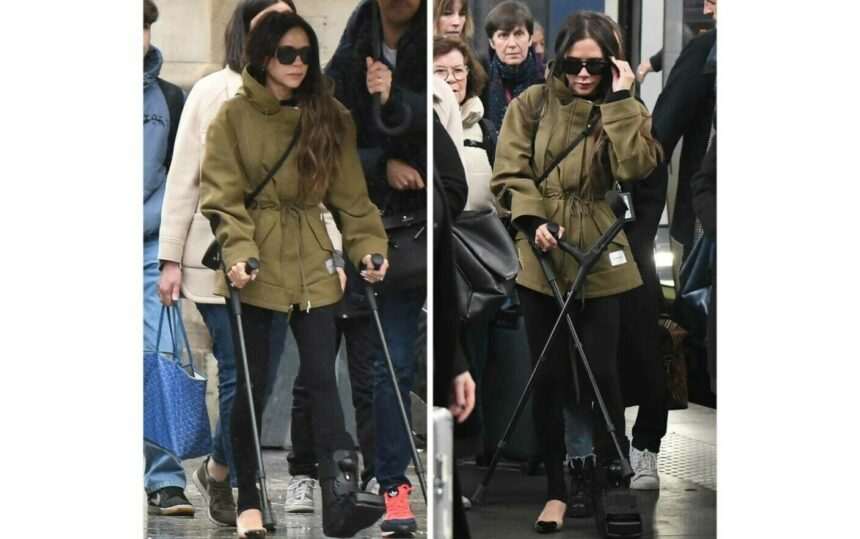 Victoria Beckham surprinsă la Paris