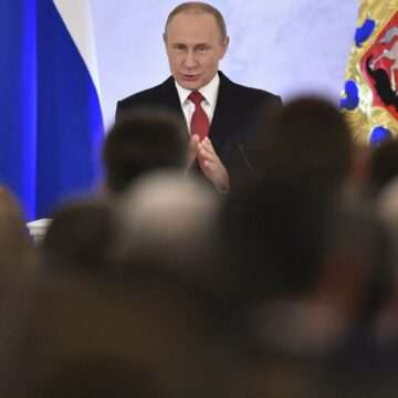 img-376 Vladimir Putin ţine discursul anual în faţa parlamentului. Liderul rus anunţă direcţiile pentru următorii şase ani