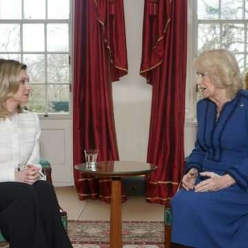 img-393 Regina Camilla a Marii Britanii s-a întâlnit cu prima doamnă a Ucrainei la Londra