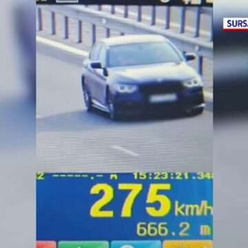 Șofer prins cu 275 km/h pe A3: Ce le-a spus polițiștilor