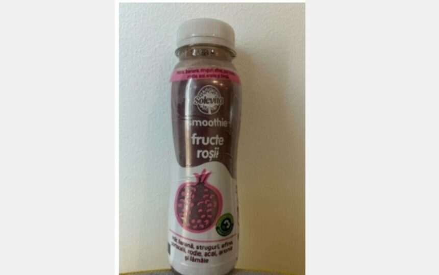 Retragere smoothie cu fructe roșii de la comercializare