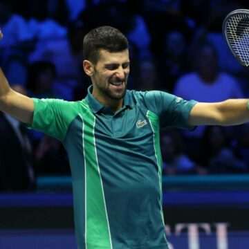 img-556 Novak Djokovic se pricepe și la fotbal: a marcat un gol și s-a bucurat în stilul lui Cristiano Ronaldo