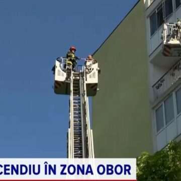 img-762 Incendiu de proporții în cartierul Obor din Capitală. Un apartament a luat foc