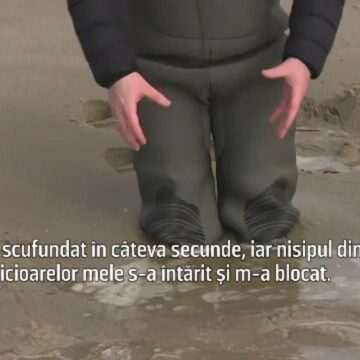 img-935 Pericolul nisipurilor mișcătoare de pe plaja de la Marea Nordului