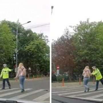 img-954 Femeie amendată pentru ignorarea semnalelor unui agent rutier în Bacău