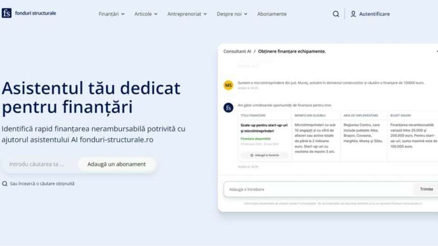 img-15 Fonduri-structurale.ro lansează prima platformă din România cu asistent AI pentru identificarea surselor de finanțare