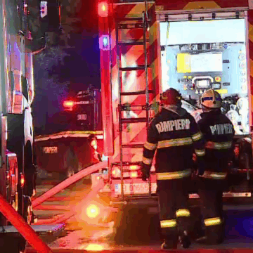 Incendiu într-un bloc din Medgidia. Locatarii au fost evacuați de pompieri