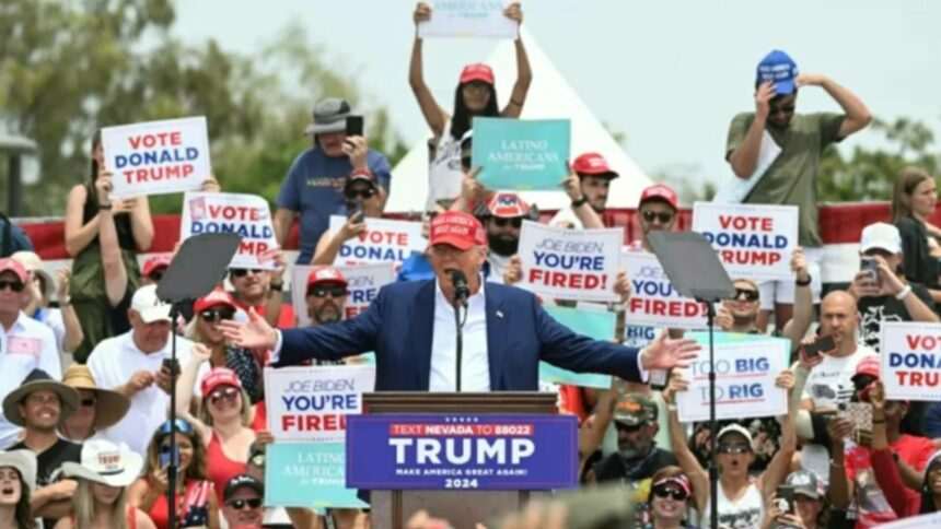 img-57 Donald Trump la un miting la Las Vegas: 6 persoane la spital din cauza căldurii
