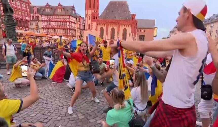 img-998 Fanii români și atmosfera din Frankfurt după calificarea României în optimile EURO 2024