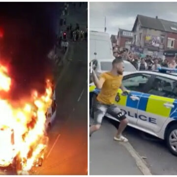 img Violențele din Leeds: Cinci arestări și un bărbat acuzat de incendiere și tulburări violente