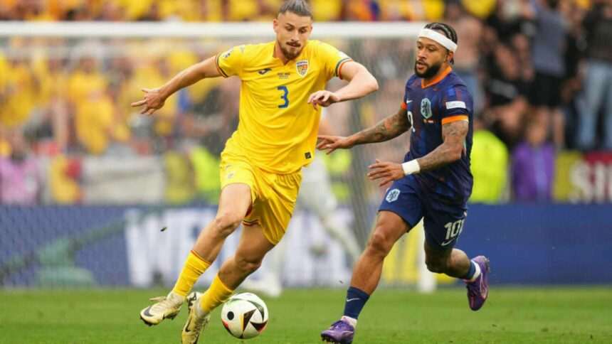 Cum l-au numit englezii pe Radu Drăgușin, după prestația din meciul cu Olanda de la EURO 2024