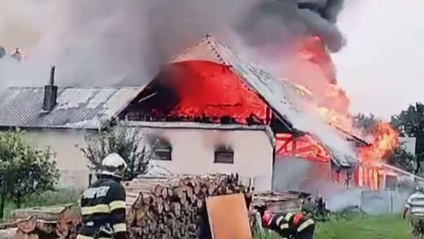 img Incendiu devastator într-o localitate din județul Suceava
