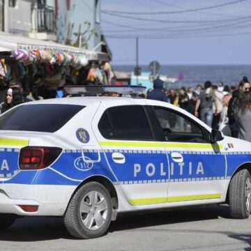 Accident rutier implicând autospeciala de poliție în Constanța