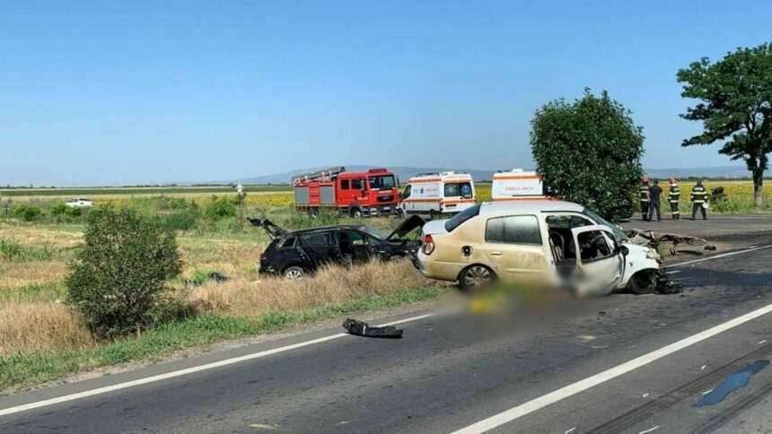 Accident tragic în Buzău: 2 morți și 2 răniți într-o coliziune între trei autovehicule