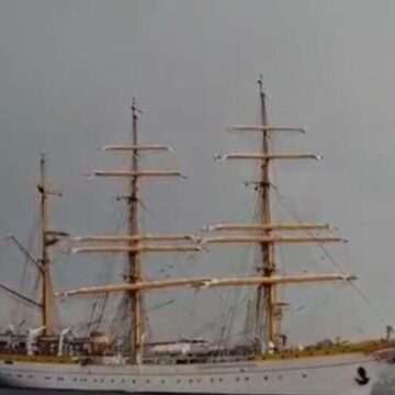 Nava-școală „Mircea”, lovită de o furtună puternică în zona canalului Corint. Au fost ore pline de provocări