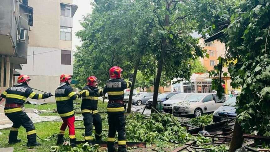 img-93 Furtună puternică în București: Copaci doborâți de vântul puternic