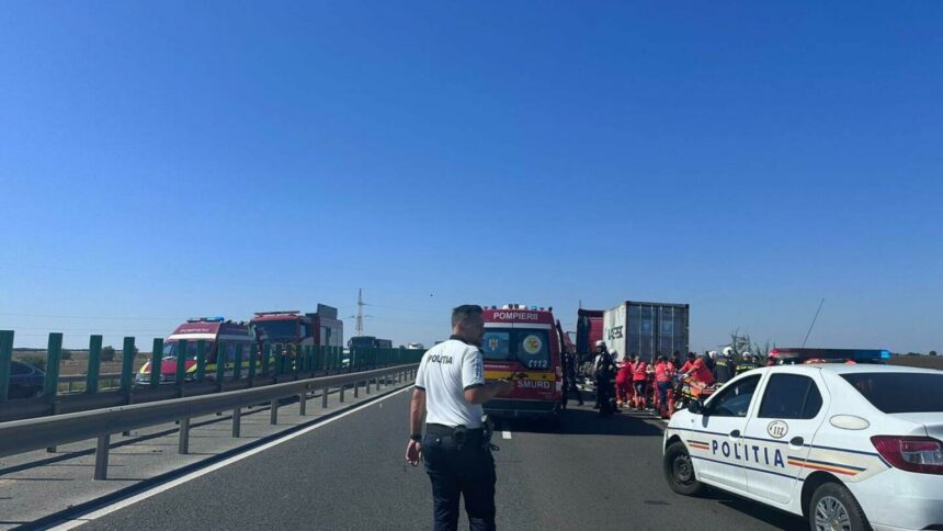 Accident grav în județul Constanța, pe autostrada A4. Planul Roșu activat