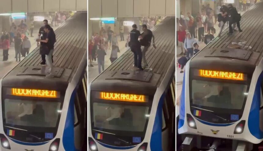 img Atacuri cu extinctoare la metrou – Scene halucinante la Piața Victoriei și Piața Romană