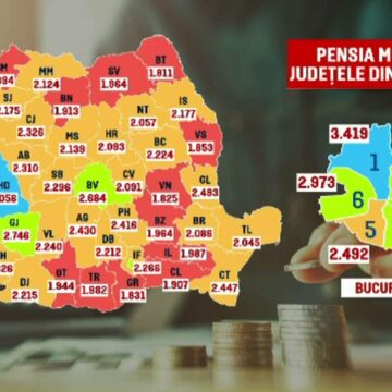 img Harta pensiilor în România: Care sunt județele cu cele mai mari pensii medii