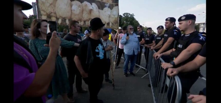 img Fermierii protestează împotriva gestionării crizei provocate de pesta ovină