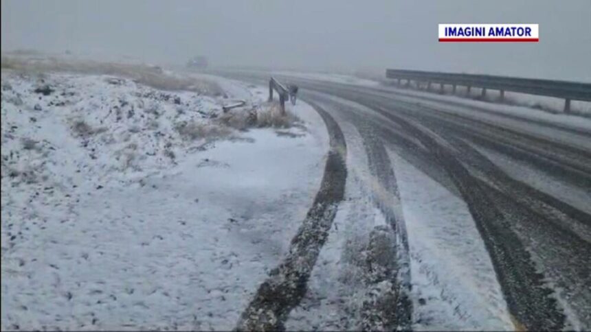 img Iarna pe Transalpina: Primul strat de zăpadă la cota 2000