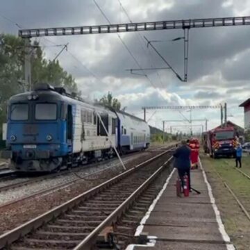img Incidentul trenului CFR în gară din Cluj