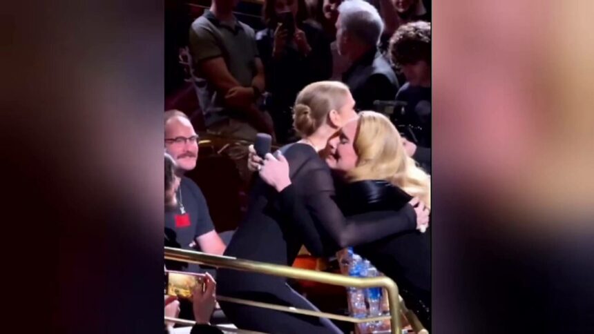 img Întâlnire emoționantă între Adele și Celine Dion la concertul din Las Vegas