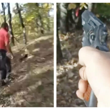 Pădurarul din Mehedinți care a tras cu pistolul spre hoțul de lemne