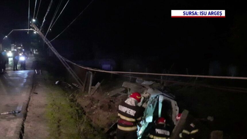 img Cinci tineri din Argeș scapă ca prin minune după un accident grav
