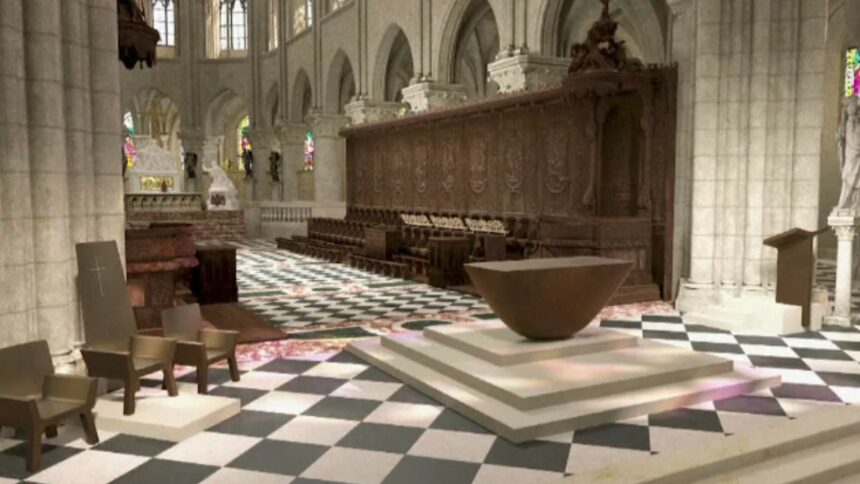img Catedrala Notre Dame din Paris revine cu un altar nou