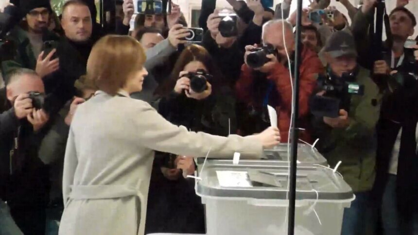 img Maia Sandu votează pentru ca moldovenii să își determine soarta
