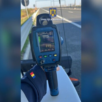 Şofer prins circulând cu 210 km/h pe A1 Deva-Nădlac