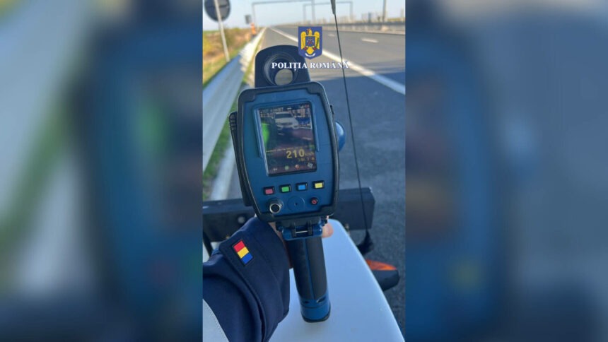 img Şofer prins circulând cu 210 km/h pe A1 Deva-Nădlac