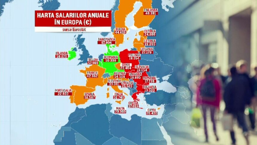 img Creșterea salariilor în România în comparație cu alte țări europene