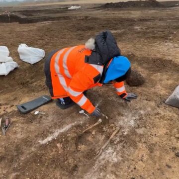 img Descoperirea arheologică de pe șantierul căii ferate Timișoara-Arad