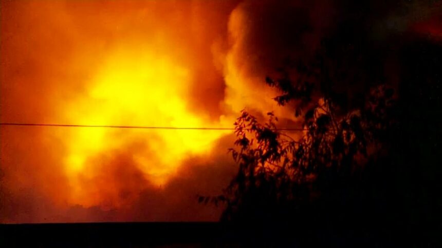 img Incendiu la un depozit de fier vechi în Portul Murfatlar