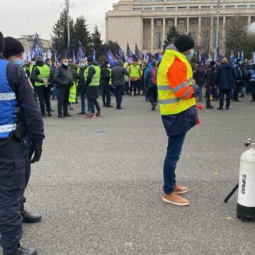 img Protestul sindicaliștilor din apărare și ordine publică din București