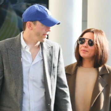 Mila Kunis și Ashton Kutcher, plimbare romantică pe străzile din West Hollywood