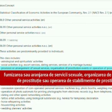 img Prostitutia din Romania si codul CAEN: clarificari si dezbatere