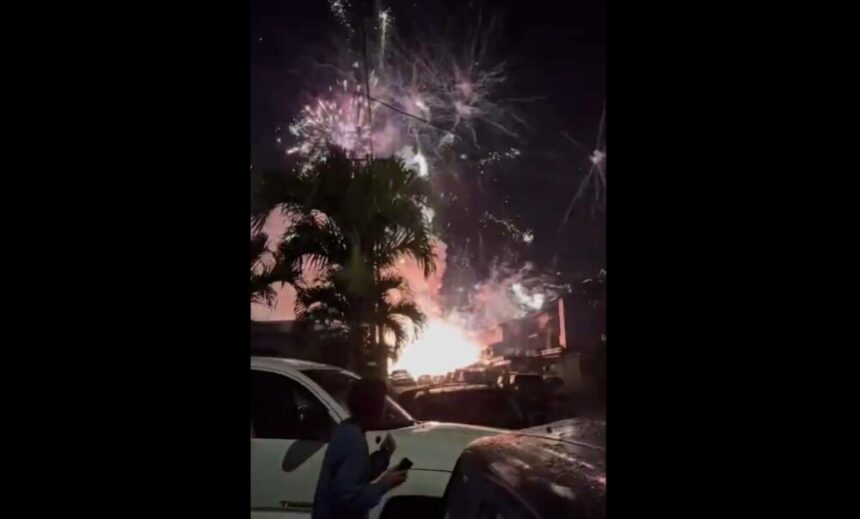 Explozia provocată de un foc de artificii de Anul Nou în Honolulu