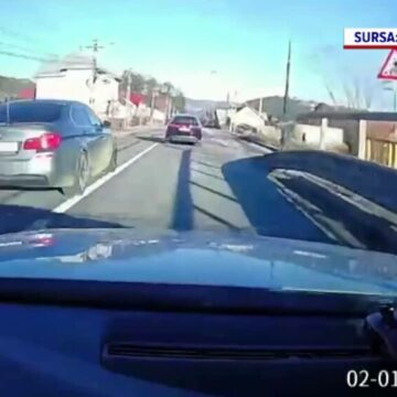 Șofer filmat când gonea pe contrasens în Suceava, inclusiv pe treceri de pietoni