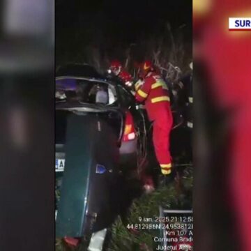 img Accident tragic în Argeș: Un șofer de 22 de ani a murit după impactul cu un parapet de beton