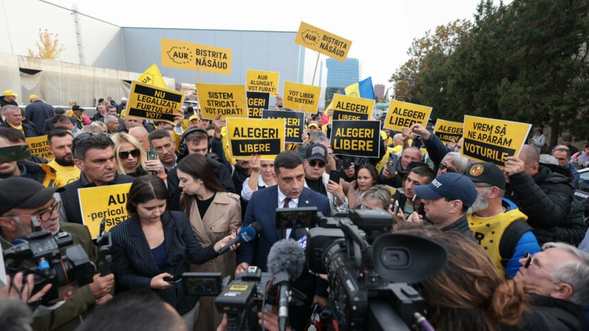 img Protestul AUR din București: 30.000 de oameni se alătură mișcării împotriva deciziei abuzive de anulare a alegerilor