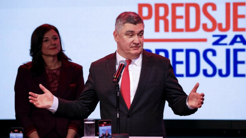 img Victoria zdrobitoare a președintelui croat în alegeri