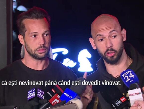 Frații Andrew și Tristan Tate sunt sub control judiciar